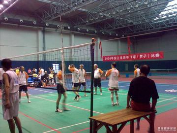 浙江省09年老年排球赛在老年体育活动中心举行(图1)