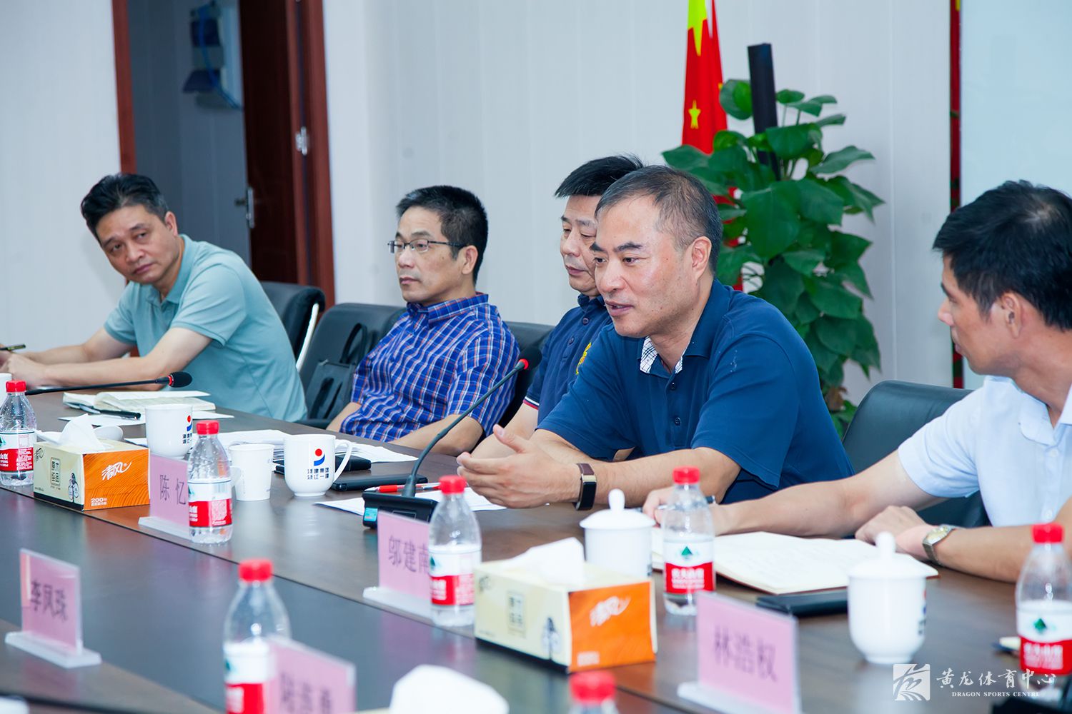 亚组委纪检监察和审计部赴黄龙体育中心调研亚运筹办监督工作(图2)