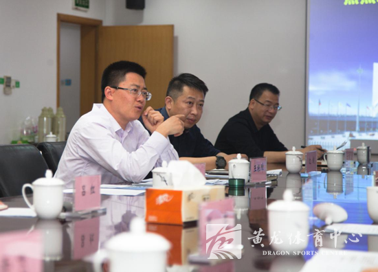 杭州师范大学体育与健康学院院长周武一行到黄龙体育中心考察交流(图3)