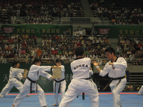 韩国国家跆拳道巡回表演团来杭(图2)