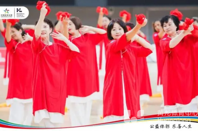我在亚运场馆跳舞！黄龙晚高峰运动会上演排舞大会(图2)