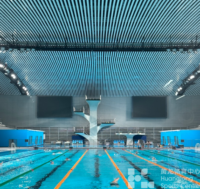 市民盛夏畅游黄龙游跳馆 清凉池水中享受亚运“专属”快乐(图2)