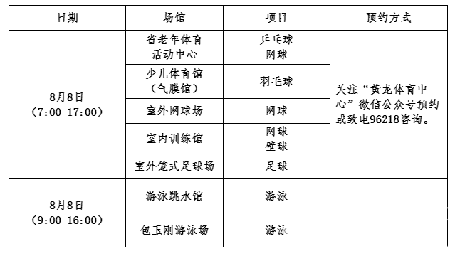 体育宣传周 · 启动仪式 | 场馆惠民开放，还有诸多活动，快来黄龙品尝“体育大餐”！(图7)