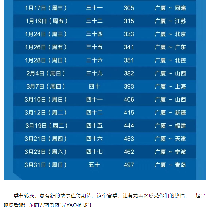 来黄龙看CBA | 明天12点！单场票正式开售！(图7)