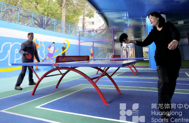 桥洞下的“蓝天白云”，杭城新增一处全龄友好的嵌入式体育场地(图5)