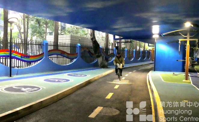 桥洞下的“蓝天白云”，杭城新增一处全龄友好的嵌入式体育场地(图6)