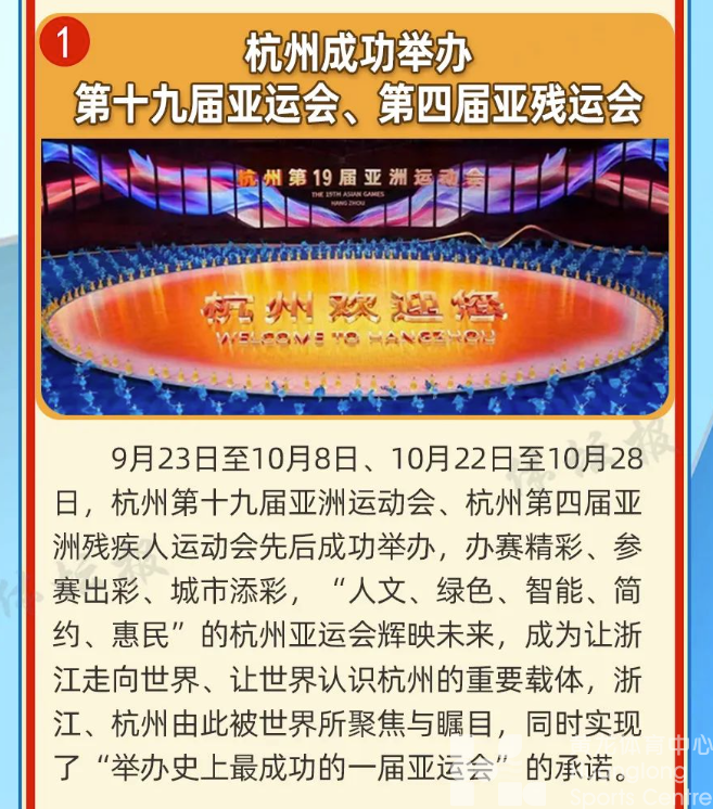 2023年浙江体育十大新闻事件出炉！哪个有你的回忆？(图2)