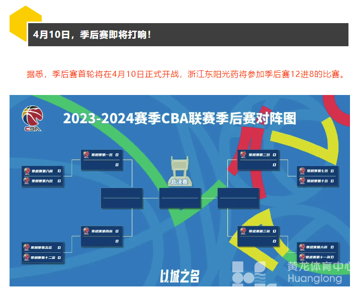 来黄龙看CBA | 稳稳第五进入季后赛，来猜猜4月10日广厦第一轮对手是......(图5)