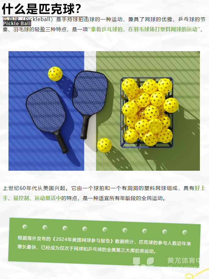 黄龙又有国家级赛事！首届！匹克球你要不要pick一下？(图5)