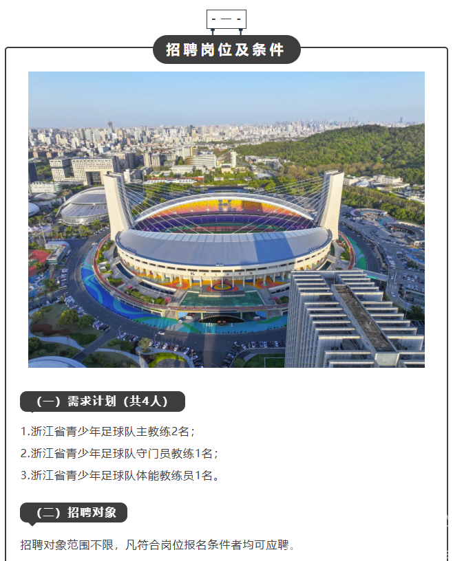浙江省面向全球，招募优秀足球教练员！(图1)