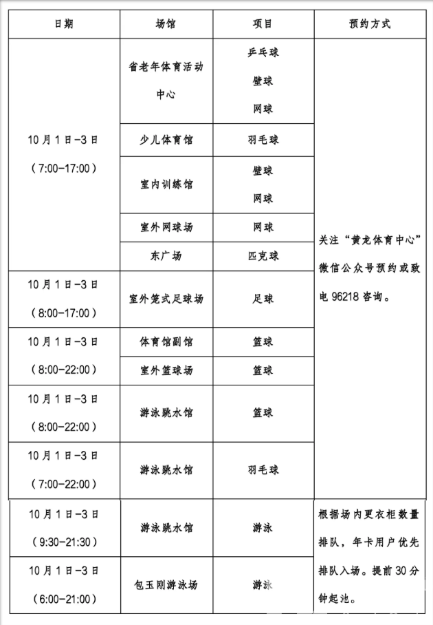 国庆快乐！外面“涨”声一片，黄龙的免费场馆你来了吗？(图2)