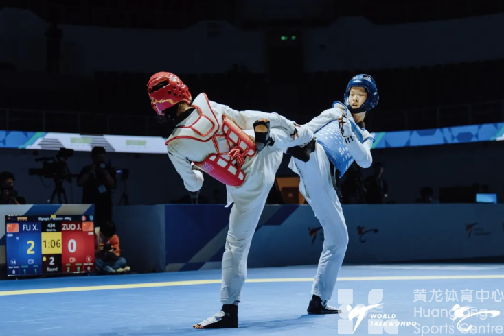 跆拳道大满贯挑战赛 | 中国选手会师决赛，浙江女生傅晓璐摘金(图2)