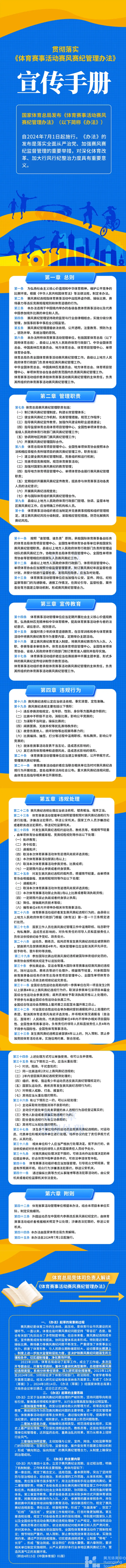 贯彻落实《体育赛事活动赛风赛纪管理办法》宣传手册(图1)