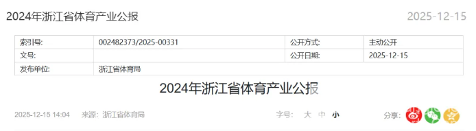 5527.1亿元！浙江2024年体育产业数据公布(图1)