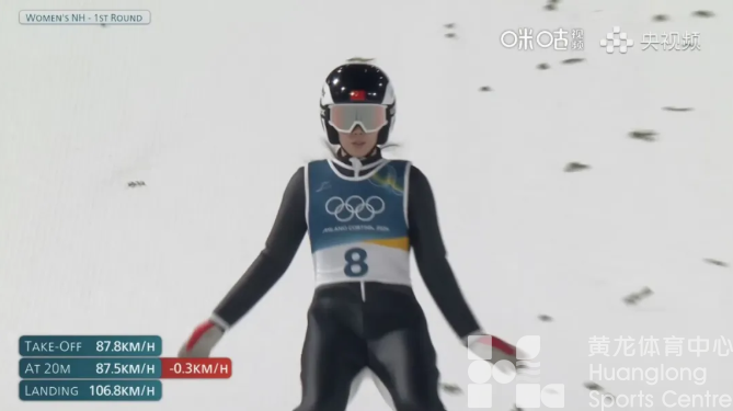 杭州小将翁杨宁“跨界飞跃”完成冬奥首秀(图1)